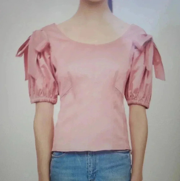 REBECCA TAYLOR SATEEN TOP - Picture 1 of 7